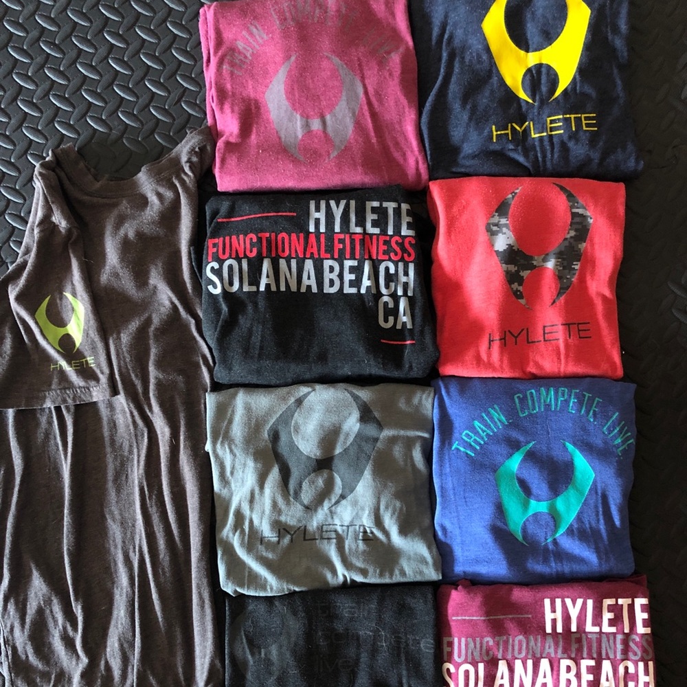 9 tri-blend crew neck athletic cut t-shirts